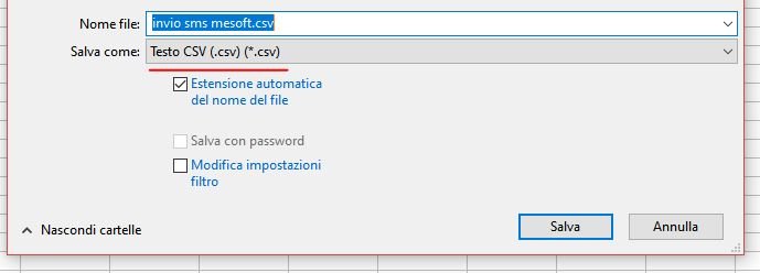 invio-sms Guida all'invio degli SMS in formato BULK con file CSV