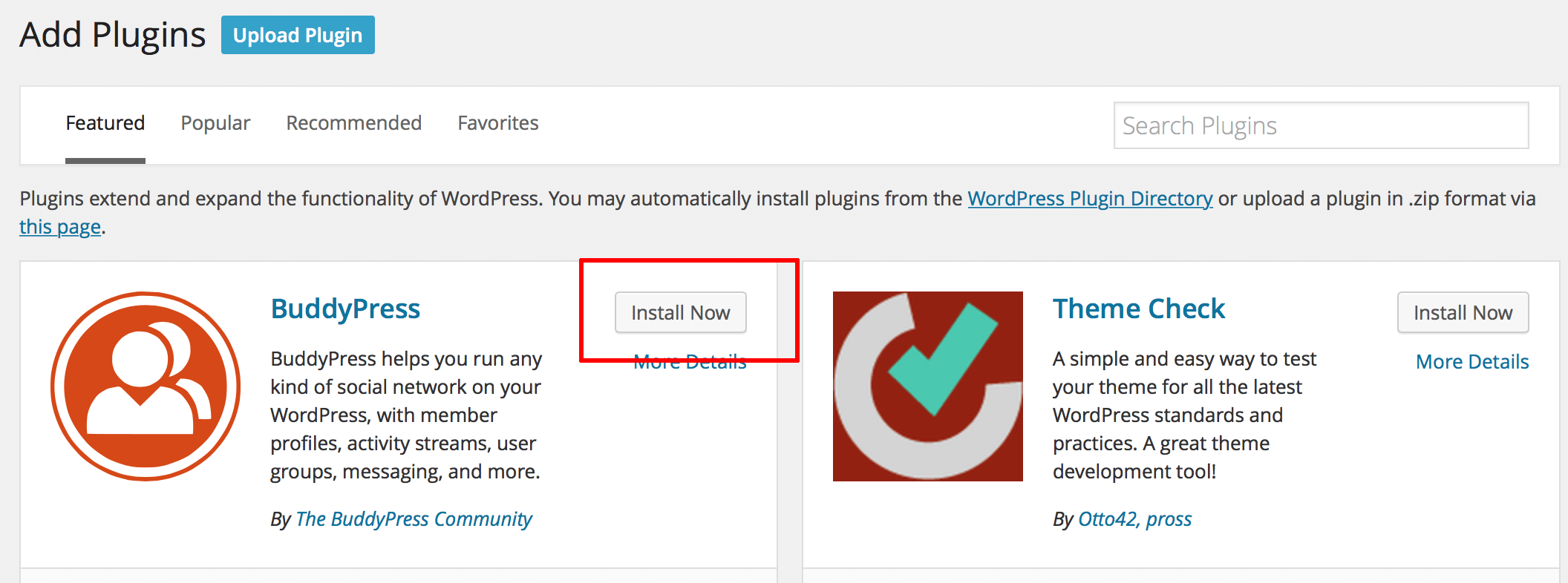 wordpress installazione plugin